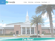 Tablet Screenshot of crosslifechurch.com